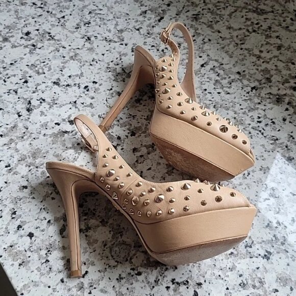 Lola Cruz Slingbacks with spike accent detail EU sz 40 US sz 10 - Picture 13 of 16